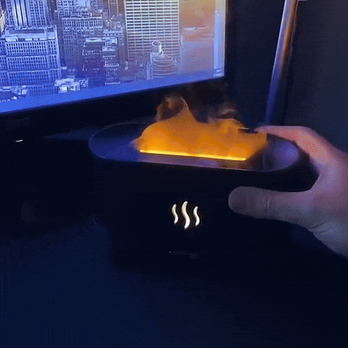 aroma diffuser ultrasonic cool mist maker with led flame effect2 Lumora Fashion